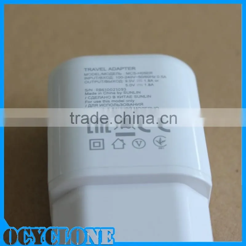 Cell phone fast charger 9.0V 1.8A usb power adapter for lg g flex 2