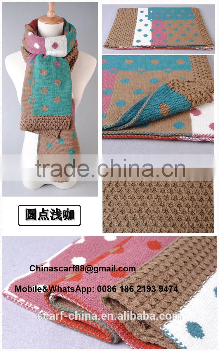 Dot stitching scarves wholesale