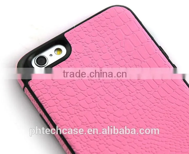 Skinning TPU+PU Case for iPhone 6 Plus Back Cover, Skinning Case Back Cover With TPU Material for iPhone 6 Plus