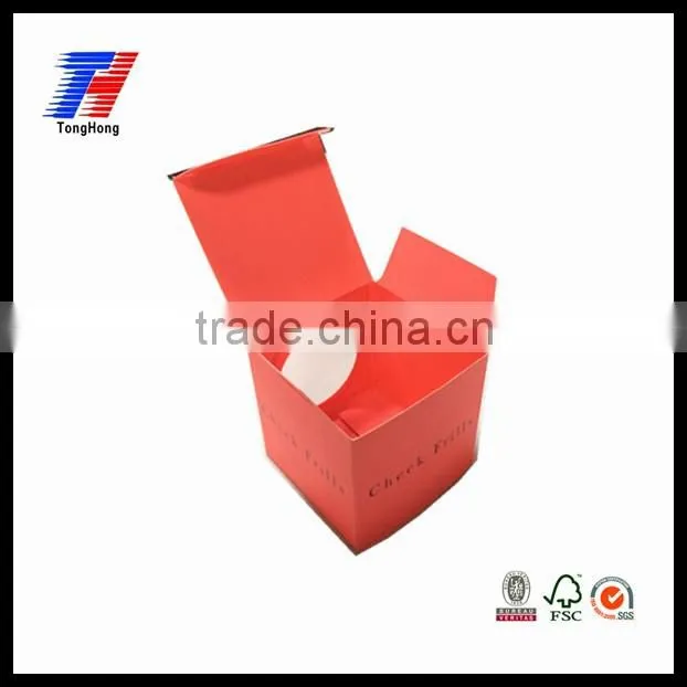 Factory direct sale custom recycled small cute folding box,creative paper packaging box with window