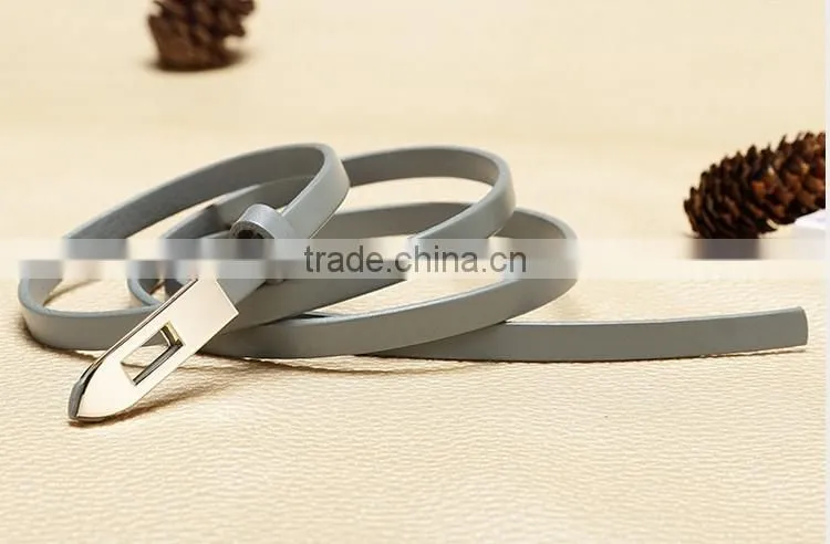 2016 newest slim leather belt for women
