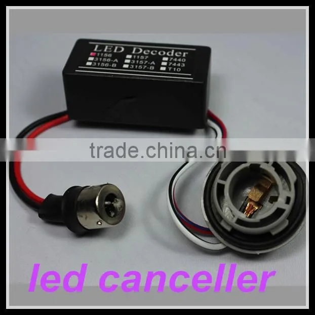 LED Warning Canceller Decoder T10 W5W OCB Error Load Resistor Aluminum Cover