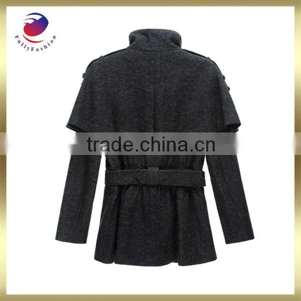 ladies formal coat black fashion new style