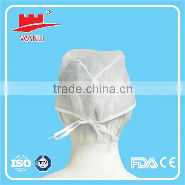 Disposable Doctor Cap With Tie,Disposable PP Doctor Cap,Disposable Doctor Cap Tie On