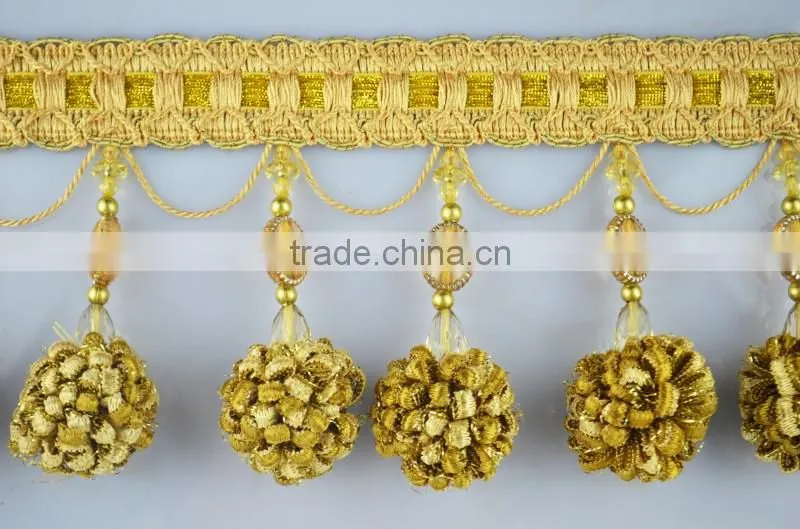 new curtain decorative pompon tassel fringe