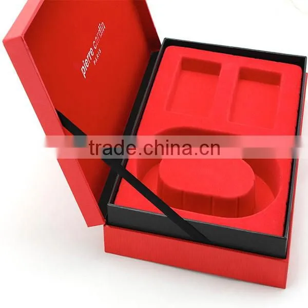 Custom High End Two Layers Hinged Cosmetic Packaging Box