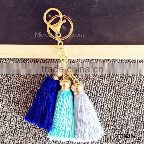 10 Colors In Stock Wholesale Silk Tassel Key Chain