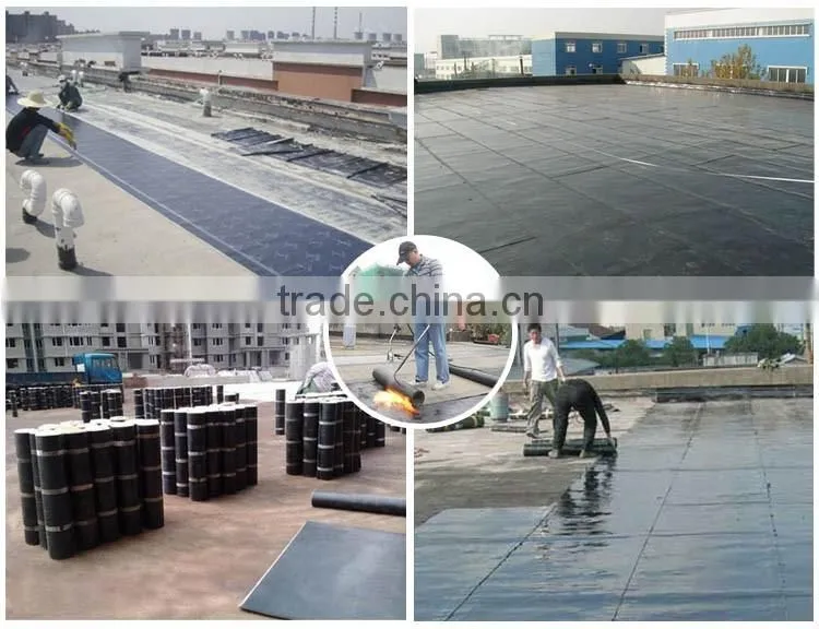Torch-applied SBS 3mm Membrane,Rubber Roll Roofing Material