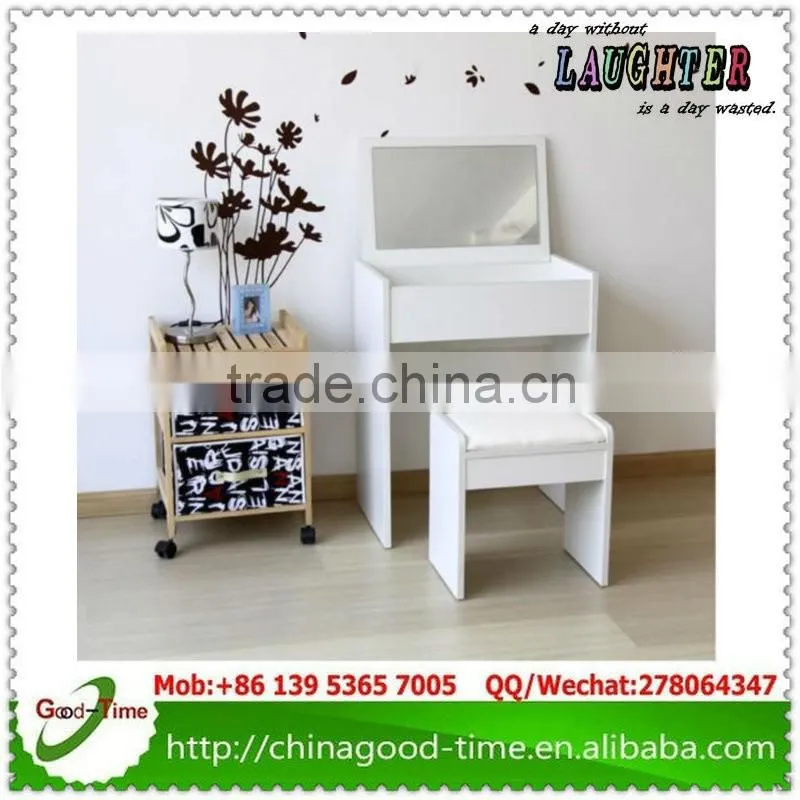 melamine MFC KD design modern dressing table with mirrors