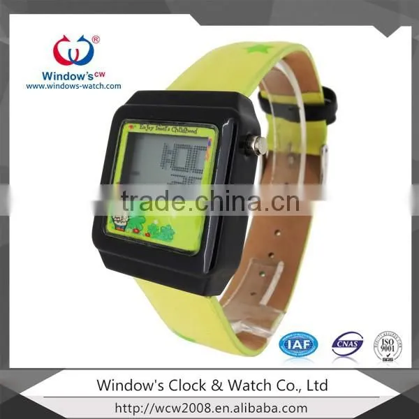 make digital movement watch child watch led silicone