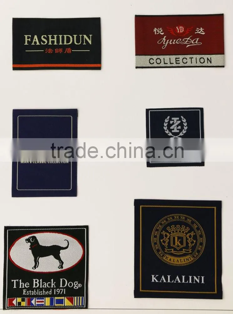 Customized High Quality Woven Clothing Labels Iron On Garment labels