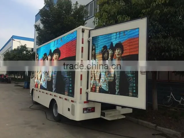 Factory price new design top sell P10 waterproof screen full color led advertising truck