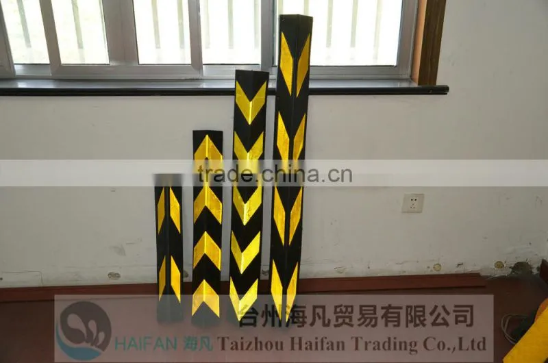 parking corner guard of retro reflective sticker /Wall Corner Protector with Reflective Tape/Decorative Rubber Wall Corner Guard