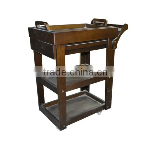 Wood Beauty Salon Trolley Cart&Beauty Trolley&Spa Salon Furniture