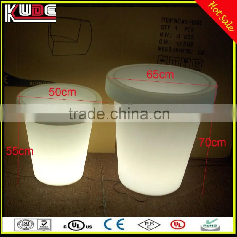 Garden Pot PE Plastic led flowerpot for even project