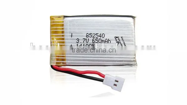 LP852540 3.7v 25c rechargeable lithium polymer battery for Remote control aircraft, Remote control cars, remote control boat
