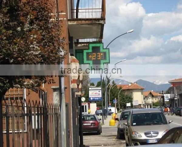 LED Electronic Pharmacy Cross Signs Graphic Screens