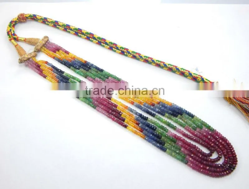 Natural shaded Faceted Sapphire beads