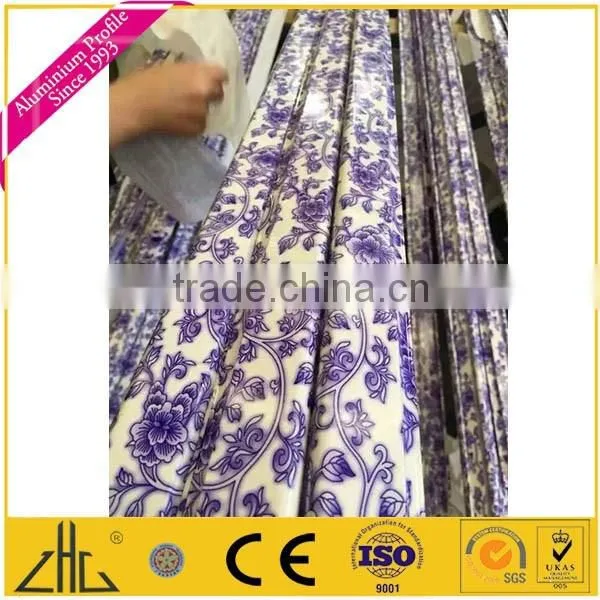 Wow!! Foshan ceramic porcelain color aluminium extrusion profile manufacturer / texture paint wooden grains aluminium extrusions