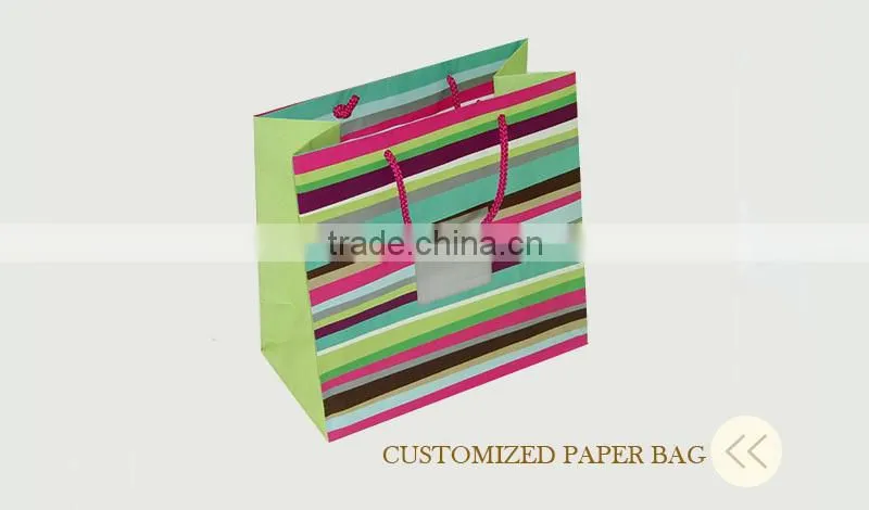 Fancy design luxury custom made paper gift bag