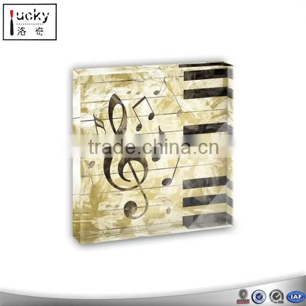 Best acrylic blank glass paperweight/cheap acrylic paperweight