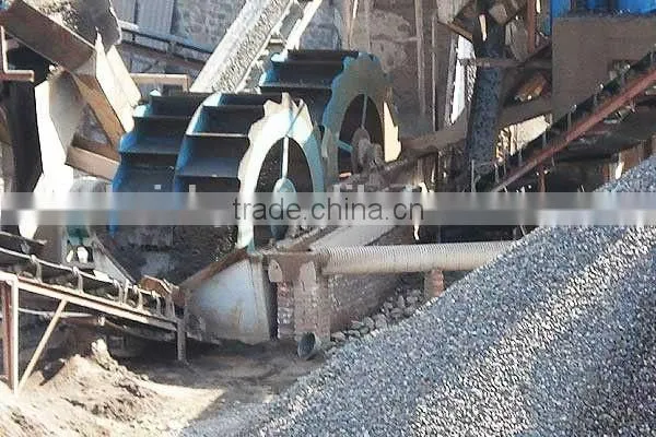 Sand washing machine separating powder soil from dinas