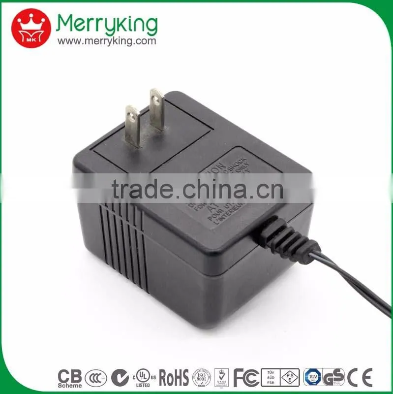high quality 6vac 200ma 300ma ac adaptor class 2 transformer for Game Player
