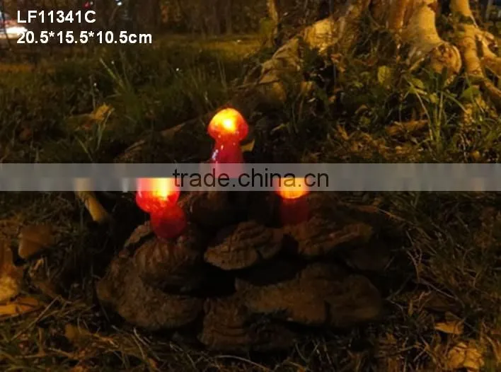 Resin led mushroom grow light decoration