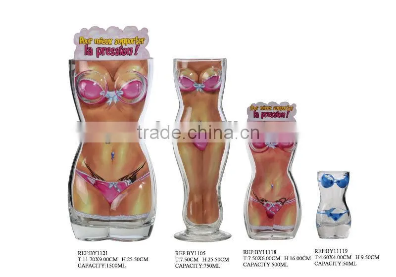 WOMAN SHAPED BEER GLASS