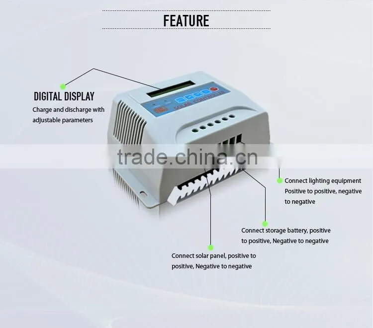 Hign efficiency charge controller 40a for home/40A pwm solar controller with CE,RoSH,
