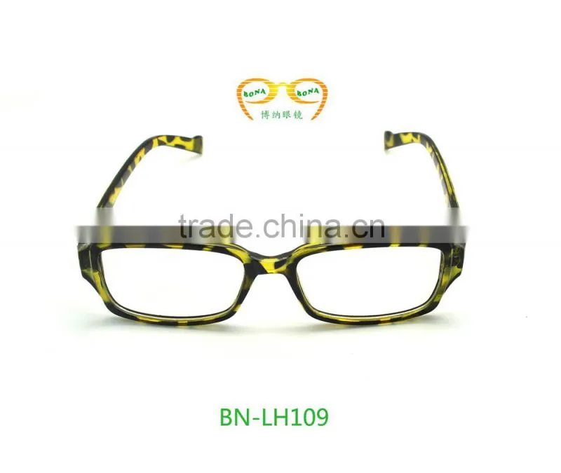 2015 high quality Leopard grain cheap half frame sexy reading glasses