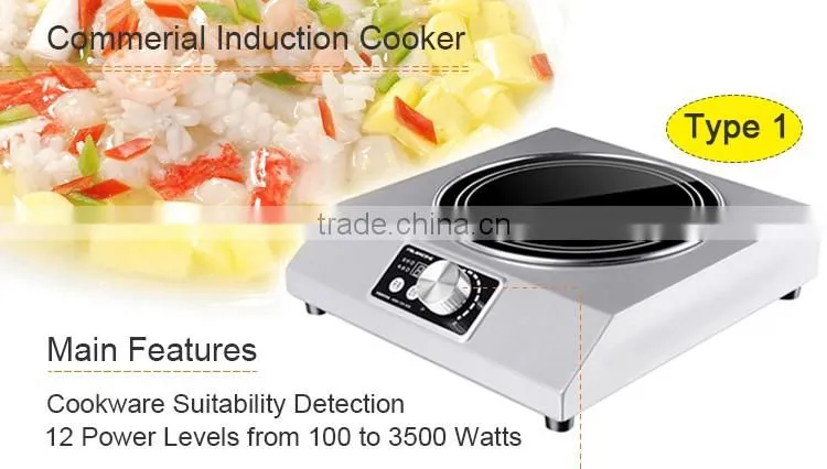 Latest new design superior service factory commercial induction cooker