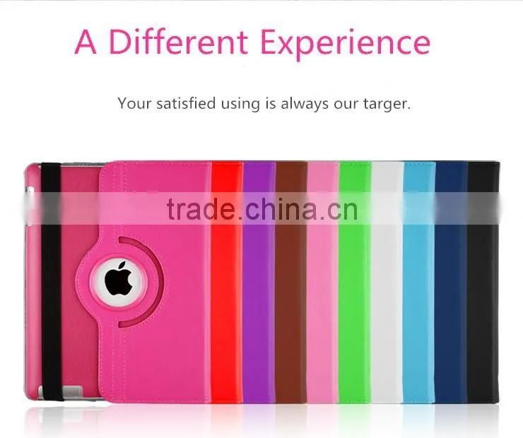 Multipul Color Choices PU Leather Case for IPad Air for ipad mini litchi grain leather cover