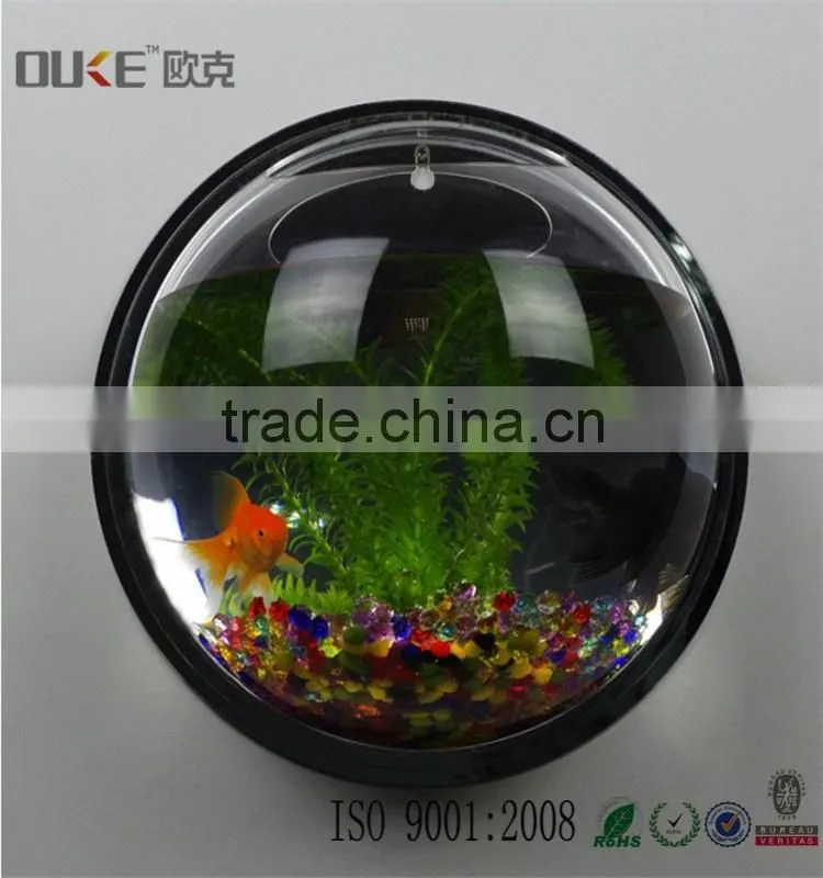 high clear eco-friendly hang on the wall acrylic fish tank cheap price