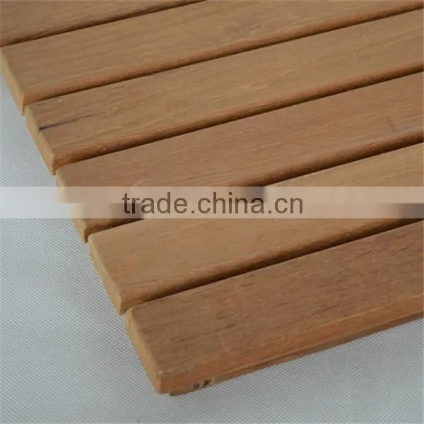 teak wooden shower room mat FSC approved