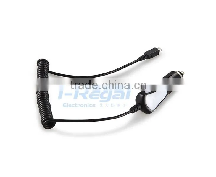 Factory direct sale micro usb Car Charger with Cable for iPhone iPad