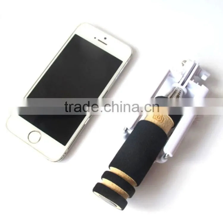 Mini Foldable Cable Selfie Stick Wired Selfie Stick