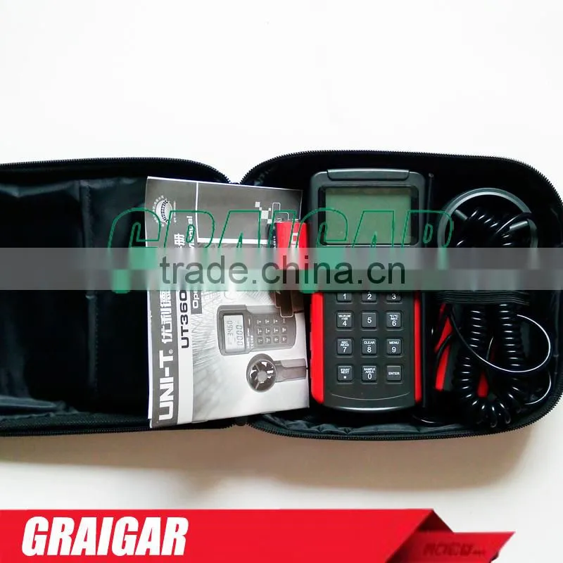 Digital Anemoscopes UNI-T UT361 high preciasion wind wheel type anemoscope Flow meter wind speed blast capacity Tester