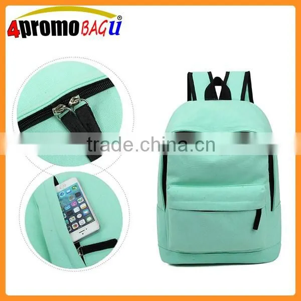 Quanzhou candy colors school daypack bag rucksack backpack