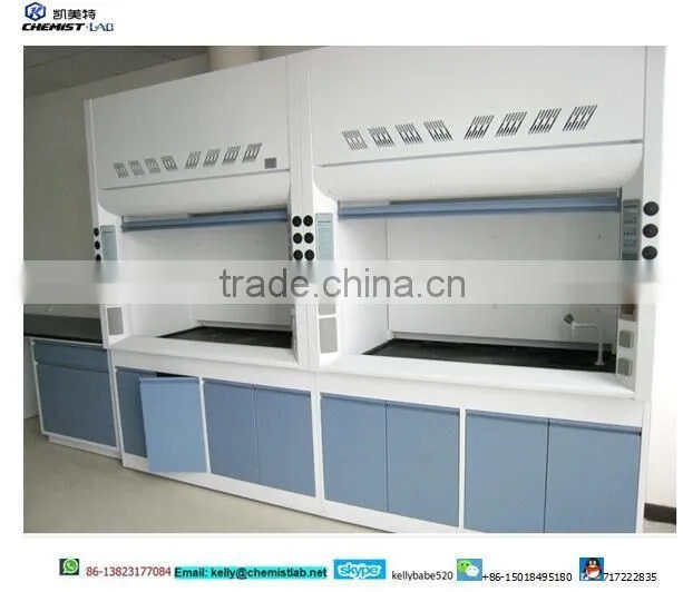 Chemical Laboratory Steel Bench-Top Fume Hood With Sink