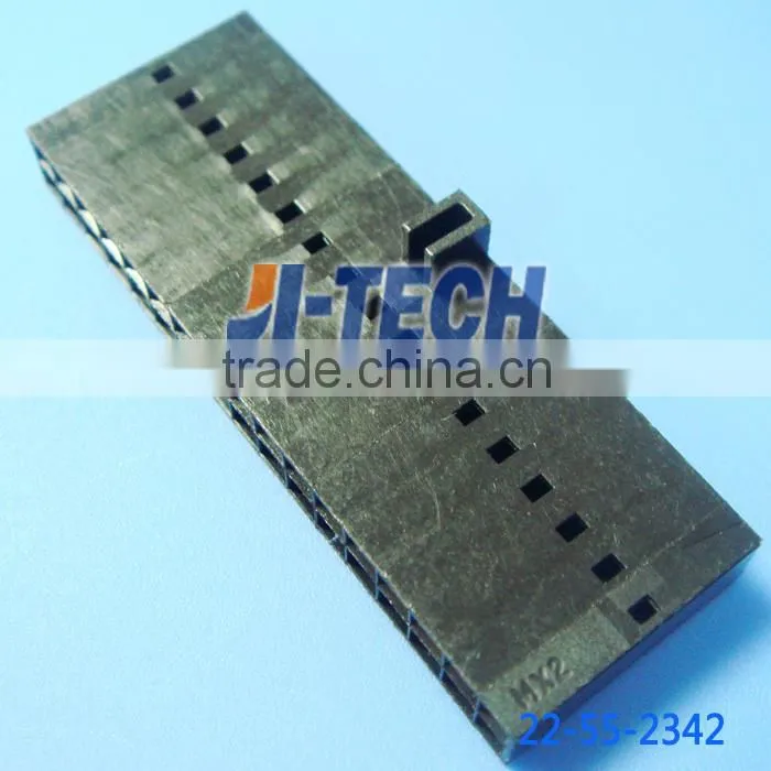 2.54mm pitch 70450 series female molex 34 pin connector 22-55-2342 crimp housing Dual Row Version B polarized 34 Circuits