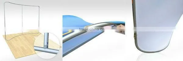 Super slim aluminum fabric tension photo booth backdrop