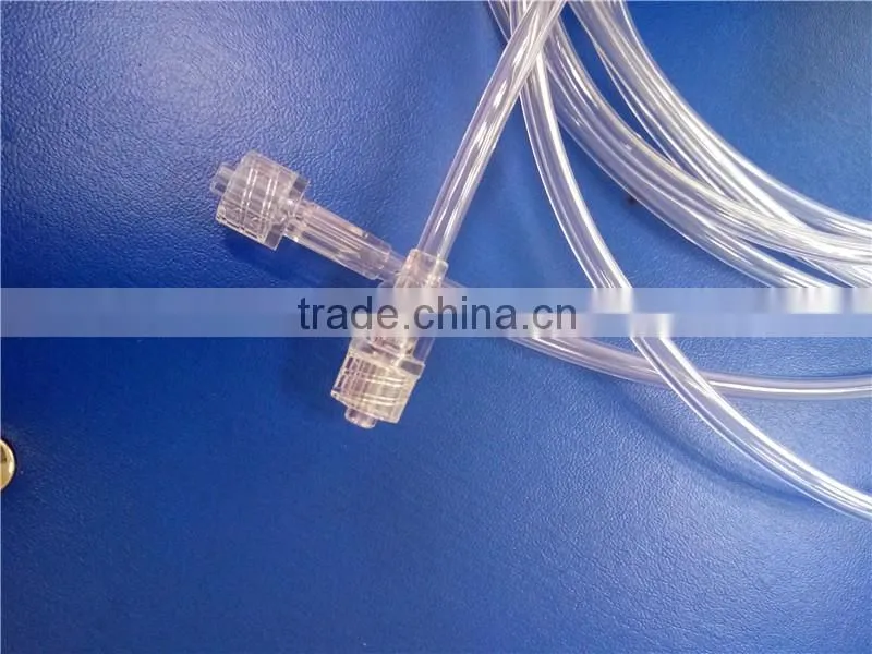 Higher pressure plastic medical extension braid tube