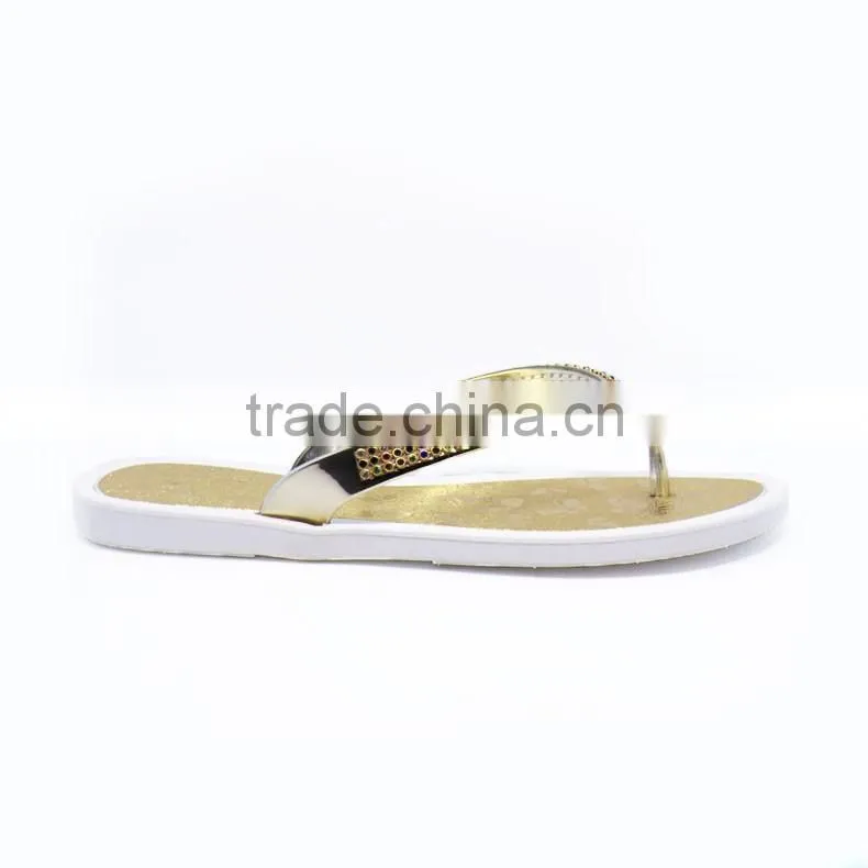 Wholesale cheap slippers Fashion Beach Slippers With Golden Chain