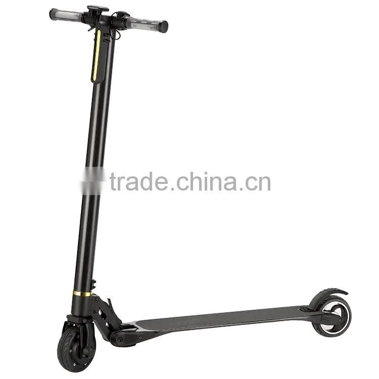 2016 The Lightest Carbon Fiber Electric Scooter Electric Folding Bicycle With Samsung battery.
