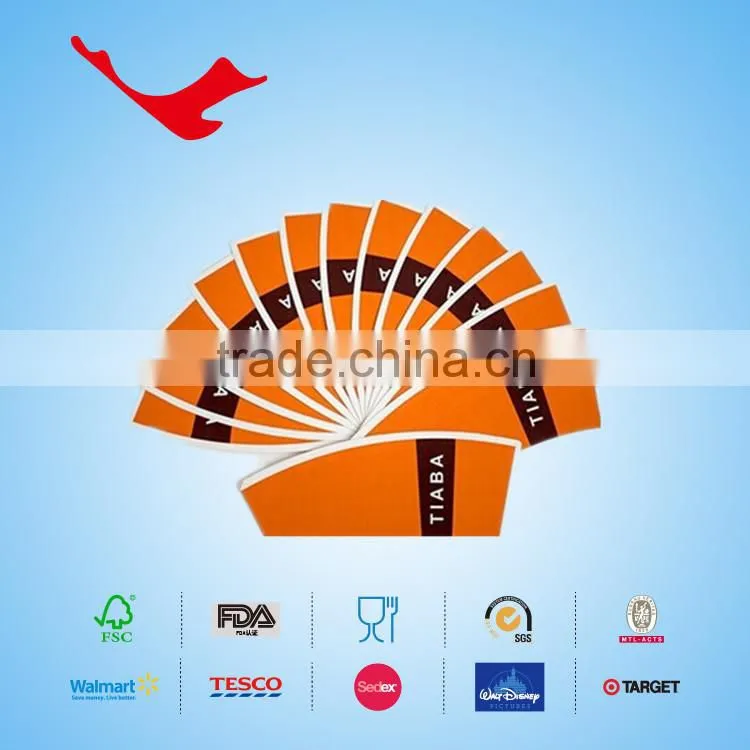 PE coated Disposable paper cup fan/piece for coffee beverage