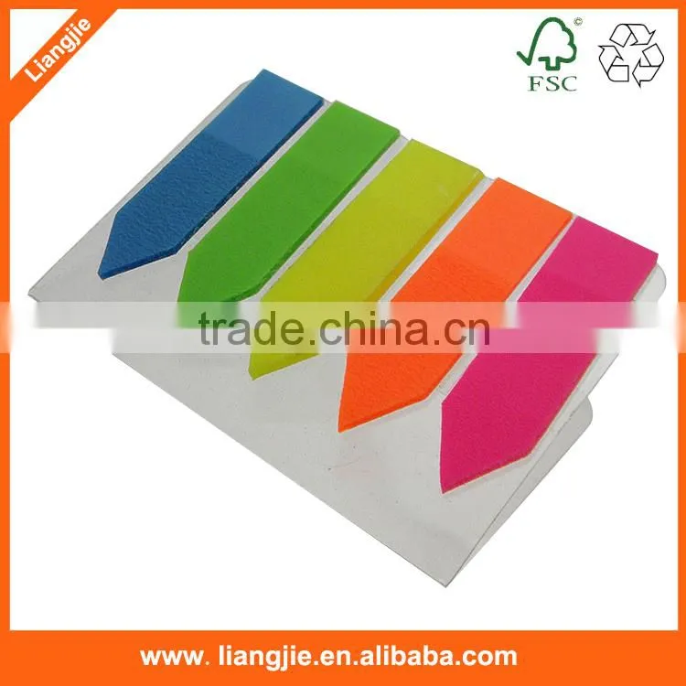 Plastic Label sticker , neon PET sticky index, color acrylic sheet