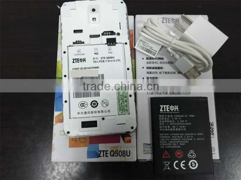 Original ZTE Q508U Android 4.4 Snapdragon 410 Quad Core 1.2Ghz 512MB RAM 4GB ROM 5.5inch 480*854px 3G 4G Dual SIM Smartphone