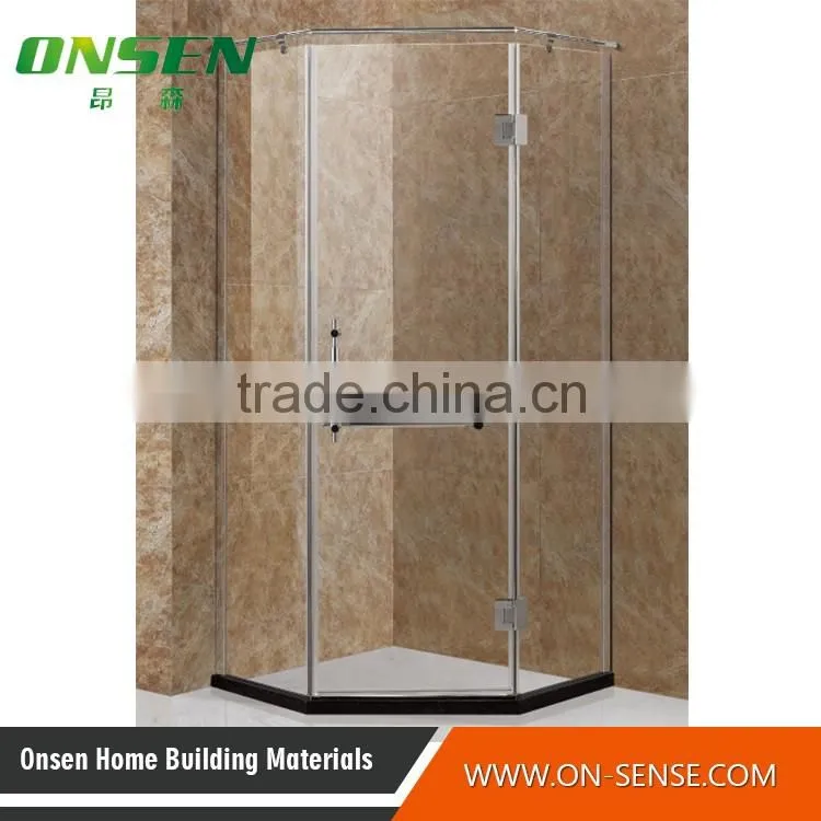 Hot seller stainless steel shower enclosure 8-10mm tempered glass