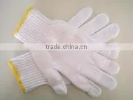 bleach white cotton gloves high quality with best price cotton gloves